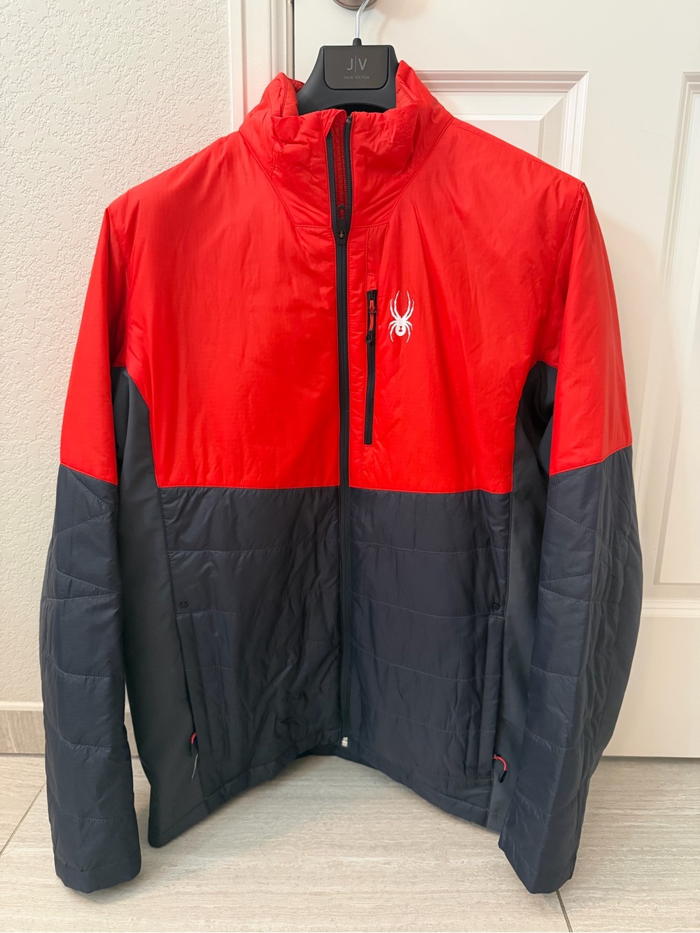 Spyder Red and Black Men’s Insulated Puffer Jacket